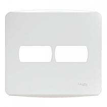 Placa Schneider Miluz Branca 4X4 - 2 Modulos Com Suporte - S3B27520 Placa Schneider Miluz Branca 4X4 - 2 Modulos Com Suporte - S3B27520