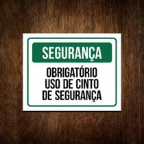 Placa Segurança Obrigatório Uso De Cinto De Segurança Placa Segurança Obrigatório Uso De Cinto De Segurança