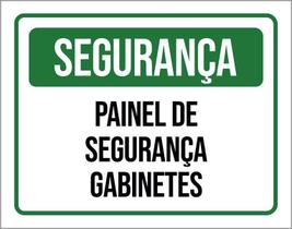 Placa Segurança Painel De Segurança Gabinetes 18X23