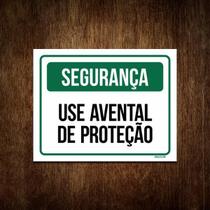 Placa Segurança - Use Avental De Proteção (18X23) Placa Segurança - Use Avental De Proteção (18X23)