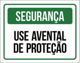 Placa Segurança - Use Avental De Proteção (27X35) Placa Segurança - Use Avental De Proteção (27X35)
