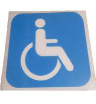 Placa sia autoadesivo 150x150mm cadeirante Placa sia autoadesivo 150x150mm cadeirante