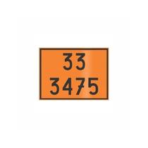 Placa Simbologia de Risco Para Transportes de Carga Perigosa 30x40 Plastcor Placa Simbologia de Risco Para Transportes de Carga Perigosa 30x40 Plastcor