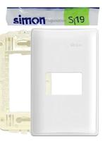Placa Simon 4x2 19 S19 C/ Suporte