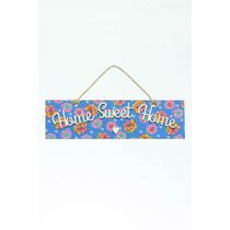 Placa Simples Home Sweet Home azul escuro Placa Simples Home Sweet Home azul escuro
