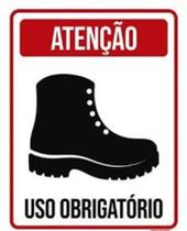 Placa sin. ps 083 atenção uso obrigatorio