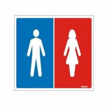Placa Sinaize 15X20 PVC Masculino/Feminino Placa Sinaize 15X20 PVC Masculino/Feminino