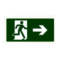 Placa Sinal.15X25 Lum.Saida A Dir - Kit C/5 CA