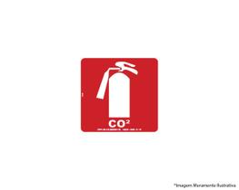 Placa Sinal.Fotoluminescentes Extintor Co2 20X20Cm 2539