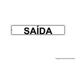 Placa Sinal.Pvc 05X25Cm Saida Ref2402