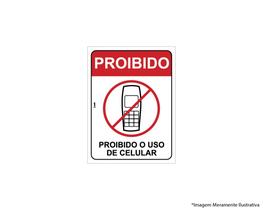 Placa Sinal.pvc 15x20cm Proibido O Uso De Celular 2259 Placa Sinal.pvc 15x20cm Proibido O Uso De Celular 2259