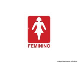 Placa Sinal.pvc 15x20cm Sanit Fem