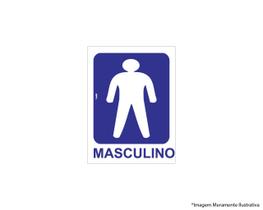 Placa Sinal.Pvc 15X20Cm Sanit Masc