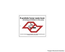 Placa Sinal.Pvc 20X25Cm E Proib Fumar Neste Local 2500 Placa Sinal.Pvc 20X25Cm E Proib Fumar Neste Local 2500