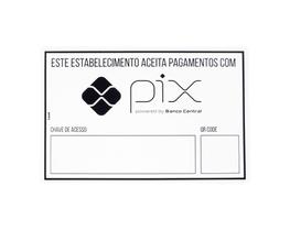 Placa Sinal.Pvc 20X30Cm Aceitamos Pix Ref 31203