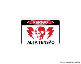 Placa Sinal.Pvc 20X30Cm Perigo Alta Tensao Ref2438