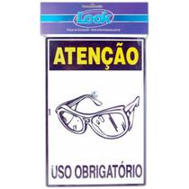 Placa Sinaliz.20X30 Epi Oculos Seg - Kit C/5 CA - LOOK