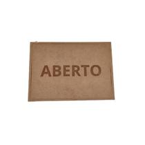 placa sinalização 1/2 oficio aberto mdf natural
