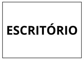 placa sinalização 1/2 oficio escritorio mdf branco