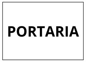 placa sinalização 1/2 oficio portaria mdf natural