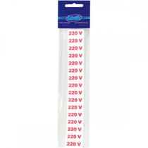 Placa Sinalizacao 1,5X 4 - 220V C/16 - Kit C/5 CA
