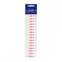 Placa Sinalizacao 1,5X 4 - 220V C/16 - Kit C/5 CA