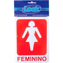 Placa Sinalizacao 15X20 Sanit.Feminino - Kit C/5 CA