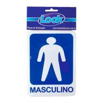 Placa Sinalizacao 15X20 Sanit.Masculino - Kit C/5 CA