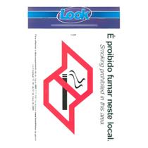 PLACA SINALIZAÇÃO 20x25 PROIBIDO FUMAR