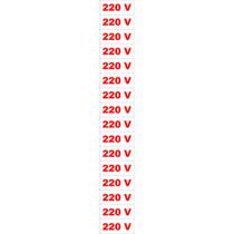 Placa Sinalização Adesiva 220 V Para Identificação Cartela com 16 un - 220v