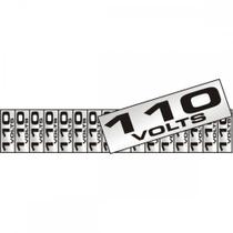 Placa Sinalizacao Aluminio 01,5X3,5 ''110V'' Com 16 Pecas 100Co