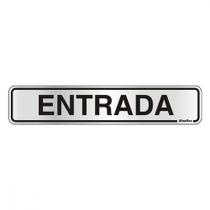 Placa Sinalizacao Aluminio 05X25 ''Entrada'' 100Al