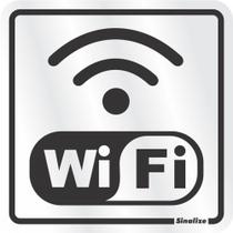 Placa Sinalizacao Aluminio 15X15 ''Internet Wi-Fi'' 120Bc