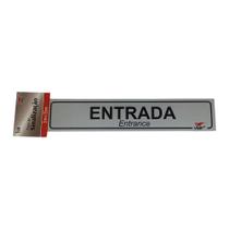 Placa sinalização alumínio Entrada 5x25 VMP