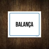 Placa Sinalização Ambiente Balança 27X35