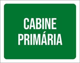 Placa Sinalização Ambiente Cabine Primária 36X46