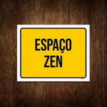 Placa Sinalização - Ambiente Espaço Zen 27X35 Placa Sinalização - Ambiente Espaço Zen 27X35