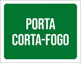 Placa Sinalização Ambiente Porta Corta-Fogo 36X46