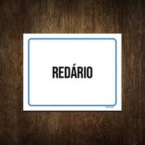 Placa Sinalização Ambiente Redário 36X46