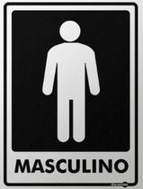 Placa Sinalização - Banheiro Masculino