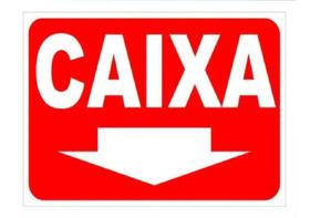 Placa sinalização caixa 15x20 Placa sinalização caixa 15x20