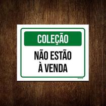 Placa Sinalização Coleção Não Estão Venda 18x23cm 10un Placa Sinalização Coleção Não Estão Venda 18x23cm 10un