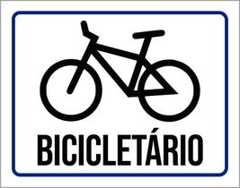 Placa Sinalização Condomínio Bicicletário 27X35