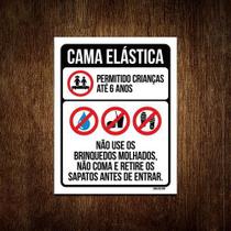 Placa Sinalização - Condomínio Cama Elástica 27X35 Placa Sinalização - Condomínio Cama Elástica 27X35