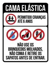 Placa Sinalização - Condomínio Cama Elástica 36X46 Placa Sinalização - Condomínio Cama Elástica 36X46