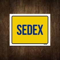Placa Sinalização Correio Sedex 18X23