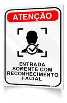 Placa Sinalização Entrada Reconhecimento Facial Ps1mm