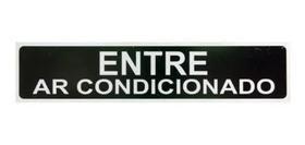 Placa sinalização entre ar condicionado 07x30
