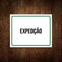 Placa Sinalização - Expedição Verde 18X23