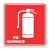 Placa sinalização extintor com po quimico Placa sinalização extintor com po quimico